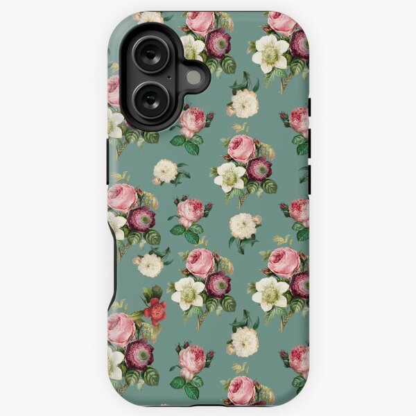 Vista previa del artículo con la obra «Patrón de flor vintage verde salvia», diseñado y vendido por darlingseason.