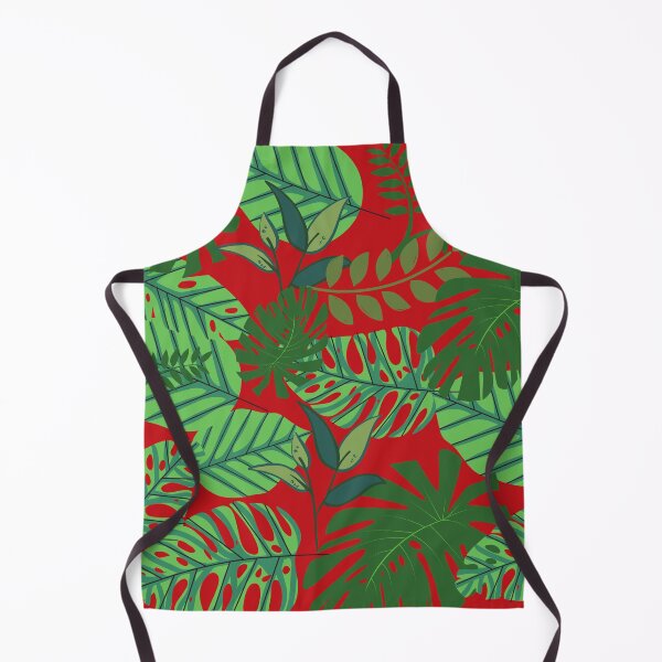 Item preview, Green Leaf Art on Red designed and sold by RiadMannan.