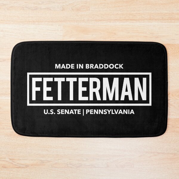 Item preview, John Fetterman for US Senate (white on black) designed and sold by Thelittlelord.