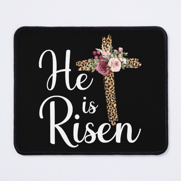 Artikelvorschau, Er ist auferstanden Jesus Christus Kreuz Ostersonntag entworfen und verkauft von haselshirt.