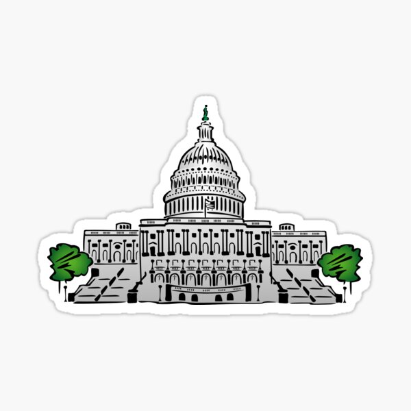 Item preview, US Capitol Building Art designed and sold by greengoodnich.