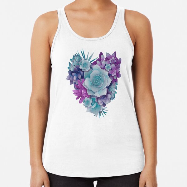 Succulent Love II Racerback Tank Top