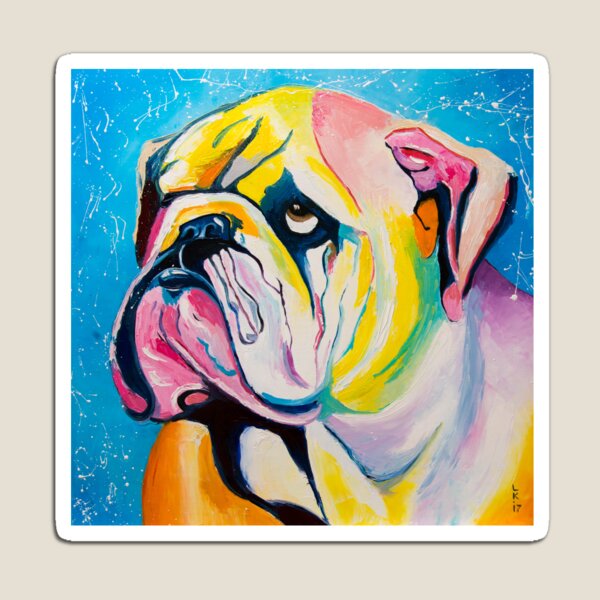 Bulldog. Magnet