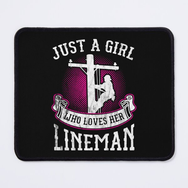 Item preview, Girl Who Loves Her Lineman Line Worker Gift Idea designed and sold by haselshirt.
