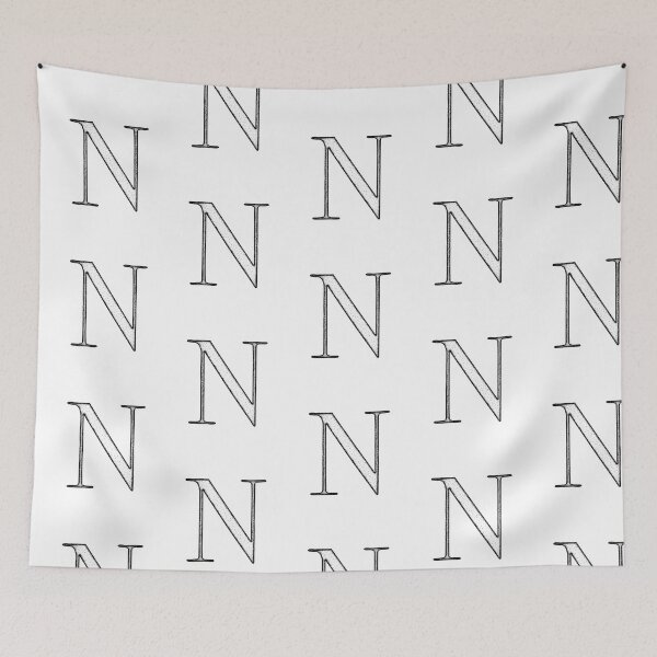 Item preview, Dotart/Dotwork illustration of Letter N designed and sold by MagnetitaBySil.