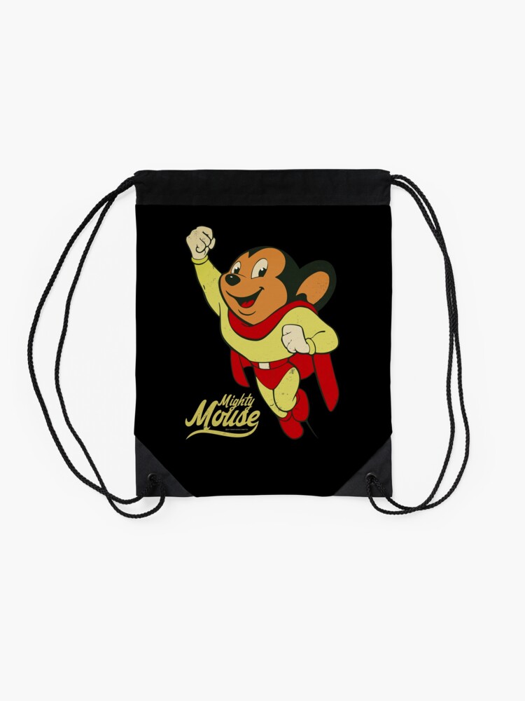 Alternate view of Mighty Mouse - TV Shows Drawstring Bag