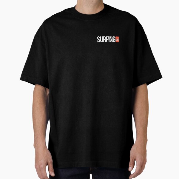 Surfing Life Iconic White Logo Oversized T-Shirt