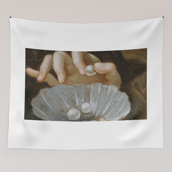 Item preview, Pearls in the Shell Painting designed and sold by apopofbeauty.
