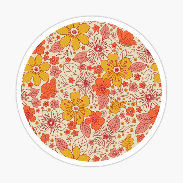 Item preview, Retro 1960s Mod Floral designed and sold by somecallmebeth.