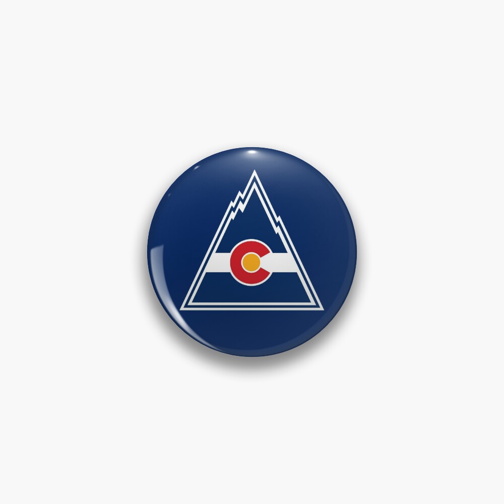 Colorado Rockies Vintage Defunct Hockey Team Emblem Colorado Rockies Pin | Redbubble