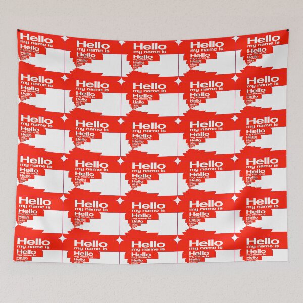 Item preview, endless hellos novelty tee in red designed and sold by Scott C. L. Hollingsworth.