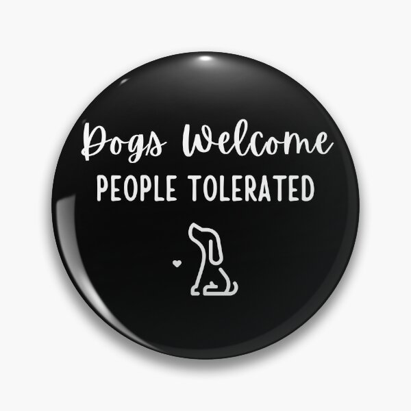 Item preview, MerchHaus - Black & White Dog Mat I Dogs Welcome People Tolerated Funny Dog Lovers Pet Design designed and sold by MerchHaus.