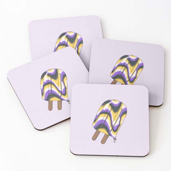 Item preview, Non-binary Flag Popsicle designed and sold by Samantha Ammon.