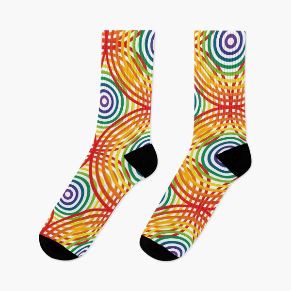 Item preview, Rainbow Concentric Circles  designed and sold by Texterns.