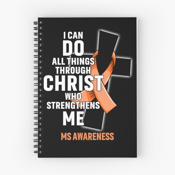 Item preview, I Can Do All Things Through Christ Who Strengthens Me MS Awareness designed and sold by Hatjar.