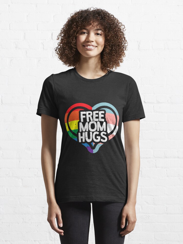 Discover Free Mom Hugs Rainbow Pride Essential T-Shirt