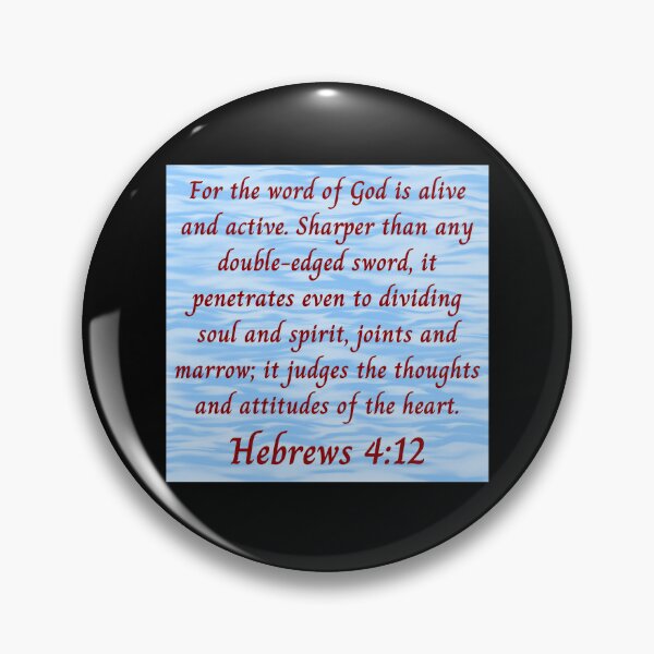 Item preview, Bible Verse Hebrews 4:12 designed and sold by Prayingwarrior.
