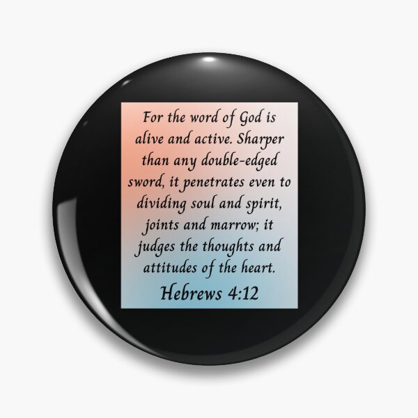 Item preview, Bible Verse Hebrews 4:12 designed and sold by Prayingwarrior.