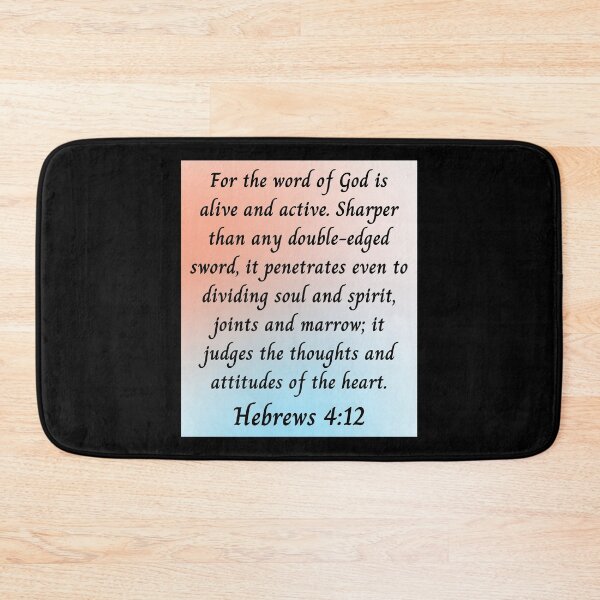 Item preview, Bible Verse Hebrews 4:12 designed and sold by Prayingwarrior.
