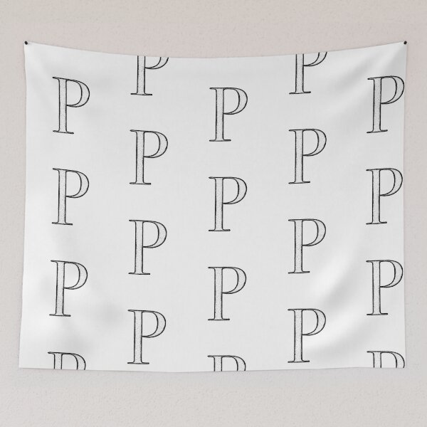 Item preview, Dotart/Dotwork illustration of Letter P designed and sold by MagnetitaBySil.