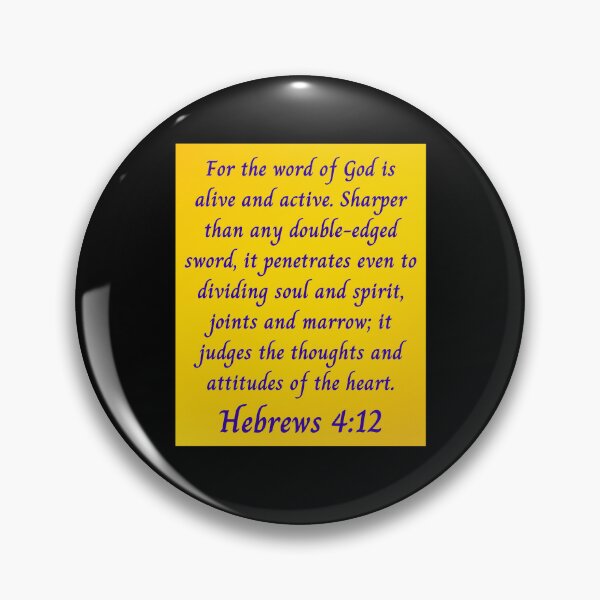 Item preview, Bible Verse Hebrews 4:12 designed and sold by Prayingwarrior.