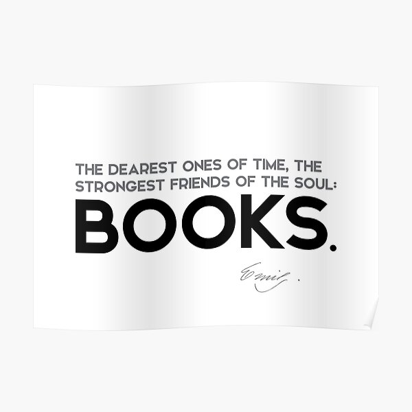 friends of the soul: BOOKS - emily dickinson Poster
