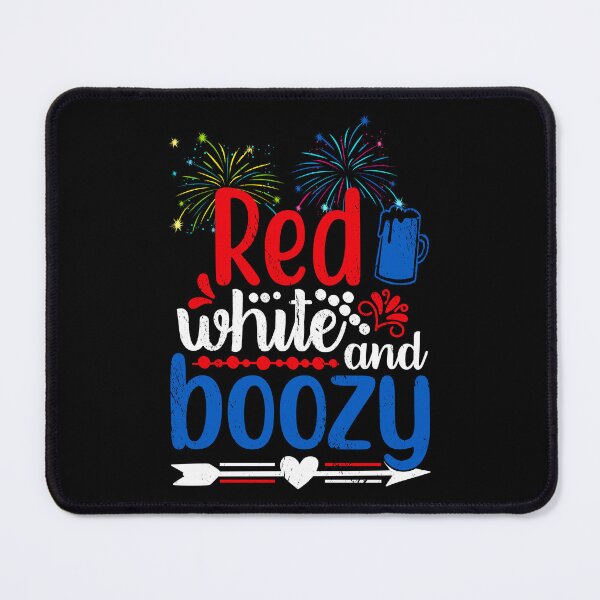 Item preview, Red White And Boozy Alcohol Booze 4th of July Beer Party designed and sold by haselshirt.
