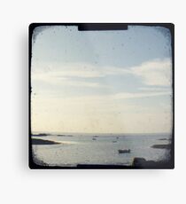 Boat on the ocean Metal Print
