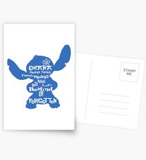 Postales Stitch Ohana significa familia