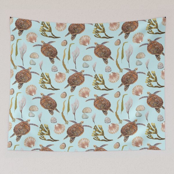Item preview, Tranquil Sea Turtle designed and sold by WildAliceArt.