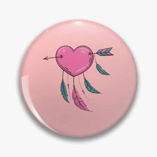 Item preview, Arrow Piercing Heart (pink heart) designed and sold by Froyd Wess.