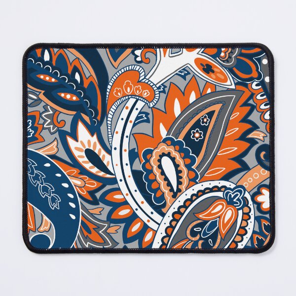 Item preview, blue and orange paisley designed and sold by briegot.