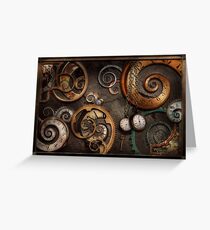 Steampunk - Abstract - Time is complicated Greeting Card