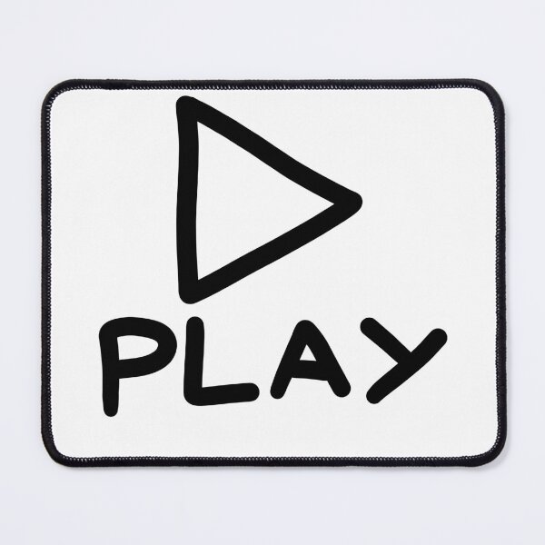 Item preview, Play Button (Doodle) designed and sold by connor-maitland.