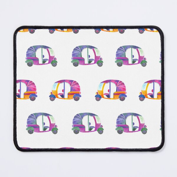 Item preview, Funky rickshaws pattern  designed and sold by Home Cyn Home.