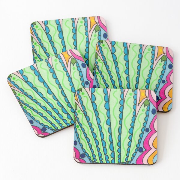 Item preview, Colorful Abstract Fern designed and sold by artbyalette.