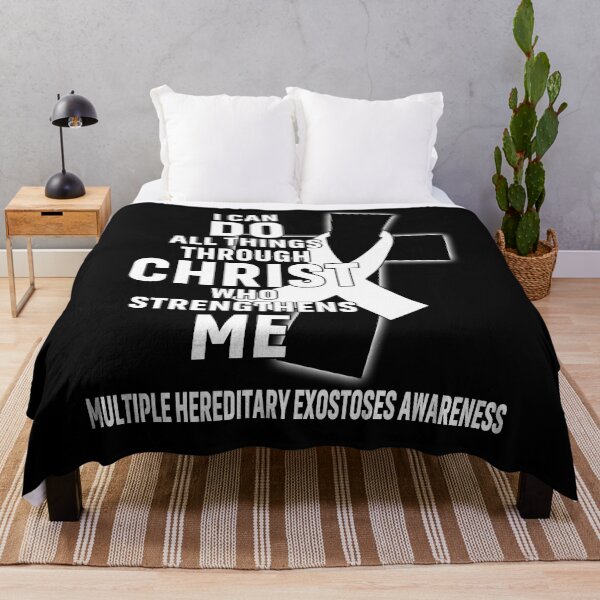 Item preview, I Can Do All Things Through Christ Who Strengthens Me Multiple Hereditary Exostoses Awareness designed and sold by Hatjar.