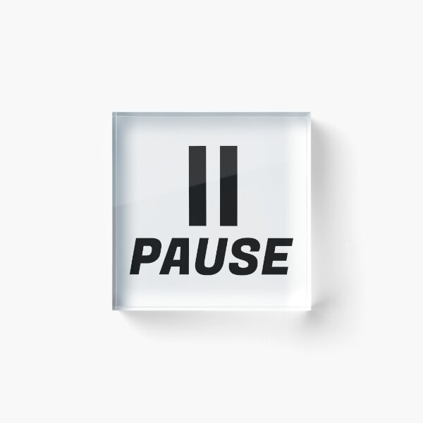Item preview, Pause Button designed and sold by connor-maitland.