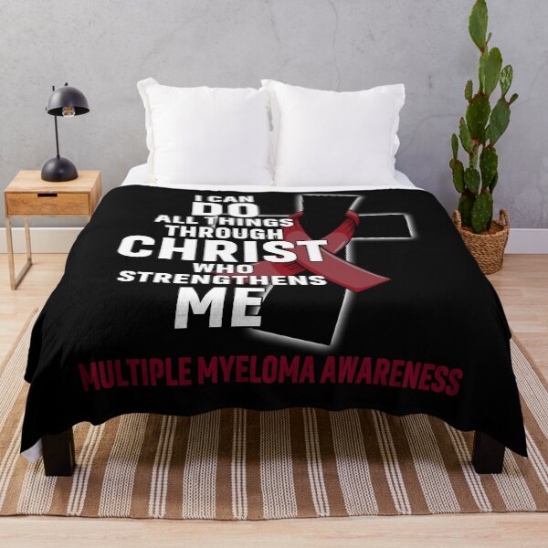 Item preview, I Can Do All Things Through Christ Who Strengthens Me Multiple Myeloma Awareness designed and sold by Hatjar.