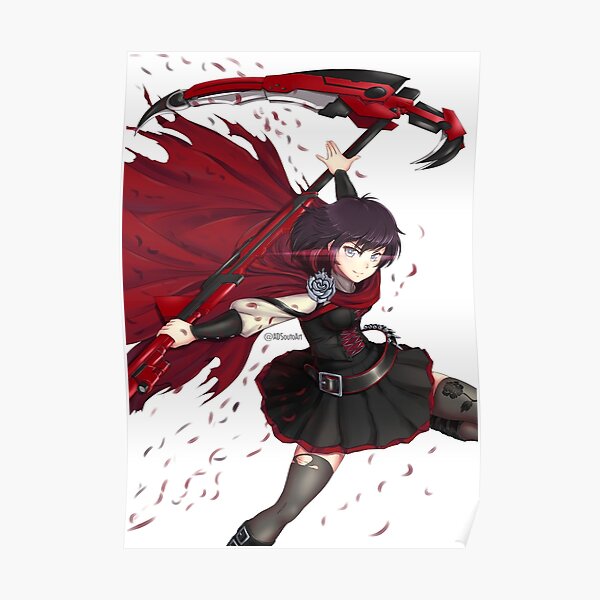 Ruby Rose Rwby Posters Redbubble