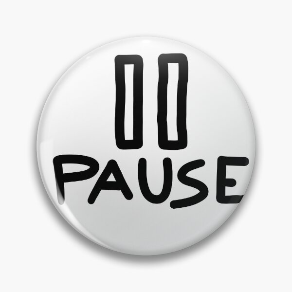Item preview, Pause Button (Doodle) designed and sold by connor-maitland.