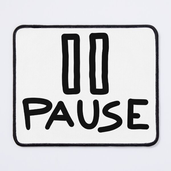 Item preview, Pause Button (Doodle) designed and sold by connor-maitland.