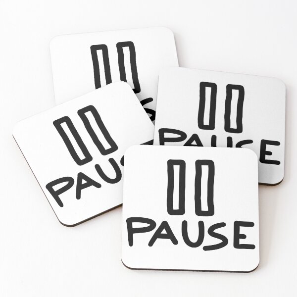 Item preview, Pause Button (Doodle) designed and sold by connor-maitland.
