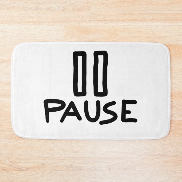 Item preview, Pause Button (Doodle) designed and sold by connor-maitland.