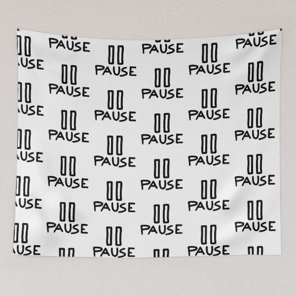 Item preview, Pause Button (Doodle) designed and sold by connor-maitland.