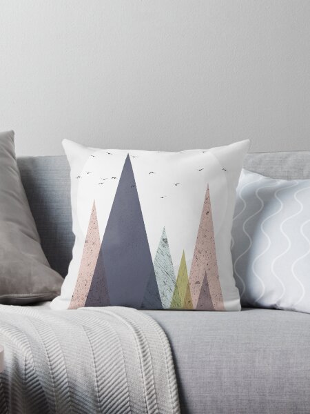 Vista previa del artículo con la obra «Montañas escandinavas de mediados de siglo», diseñado y vendido por UrbanEpiphany.
