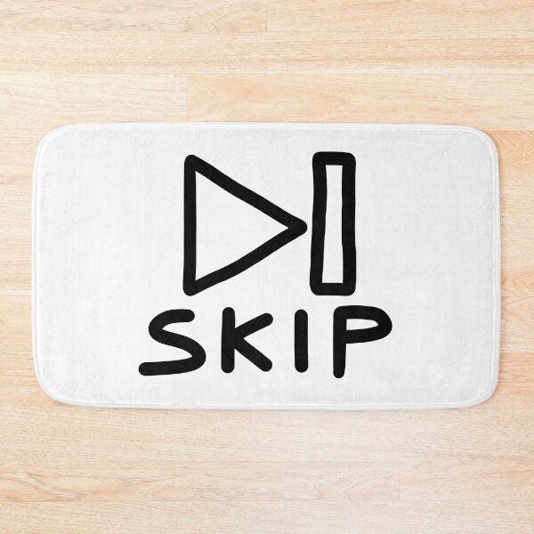 Item preview, Skip Button (Doodle) designed and sold by connor-maitland.