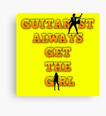 Guitarist Win Canvas Print