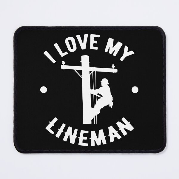 Item preview, I Love My Line Man Line Worker Gift Idea designed and sold by haselshirt.