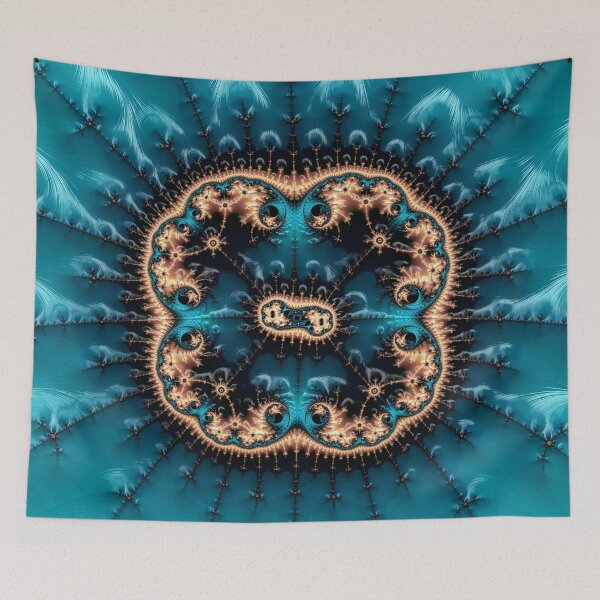 Item preview, Copper and Teal Fractal Symmetry designed and sold by Elisabeth Lucas.